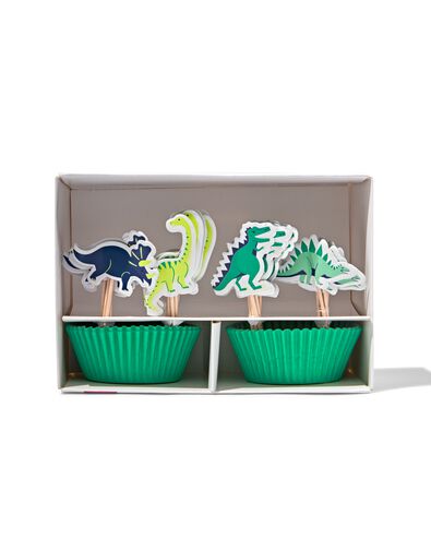 24er-Cupcake-Set, Dinosaurier - 14200431 - HEMA