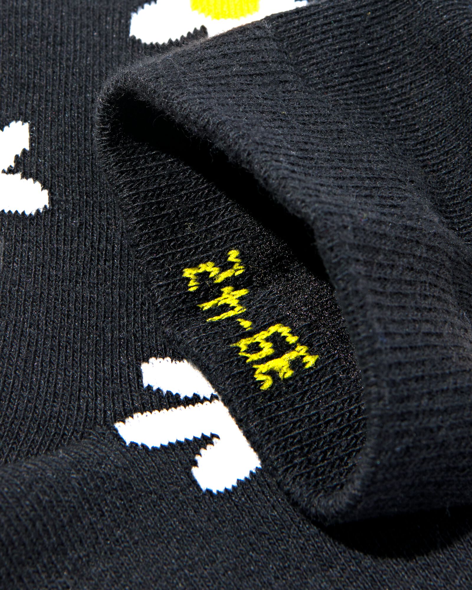 sokken met katoen madeliefjes zwart zwart - 4141105BLACK - HEMA