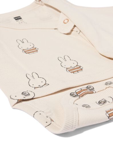 Mitwachsender Miffy-Wickelbody aus Ripp mit Strech ecru ecru - 33410020ECRU - HEMA