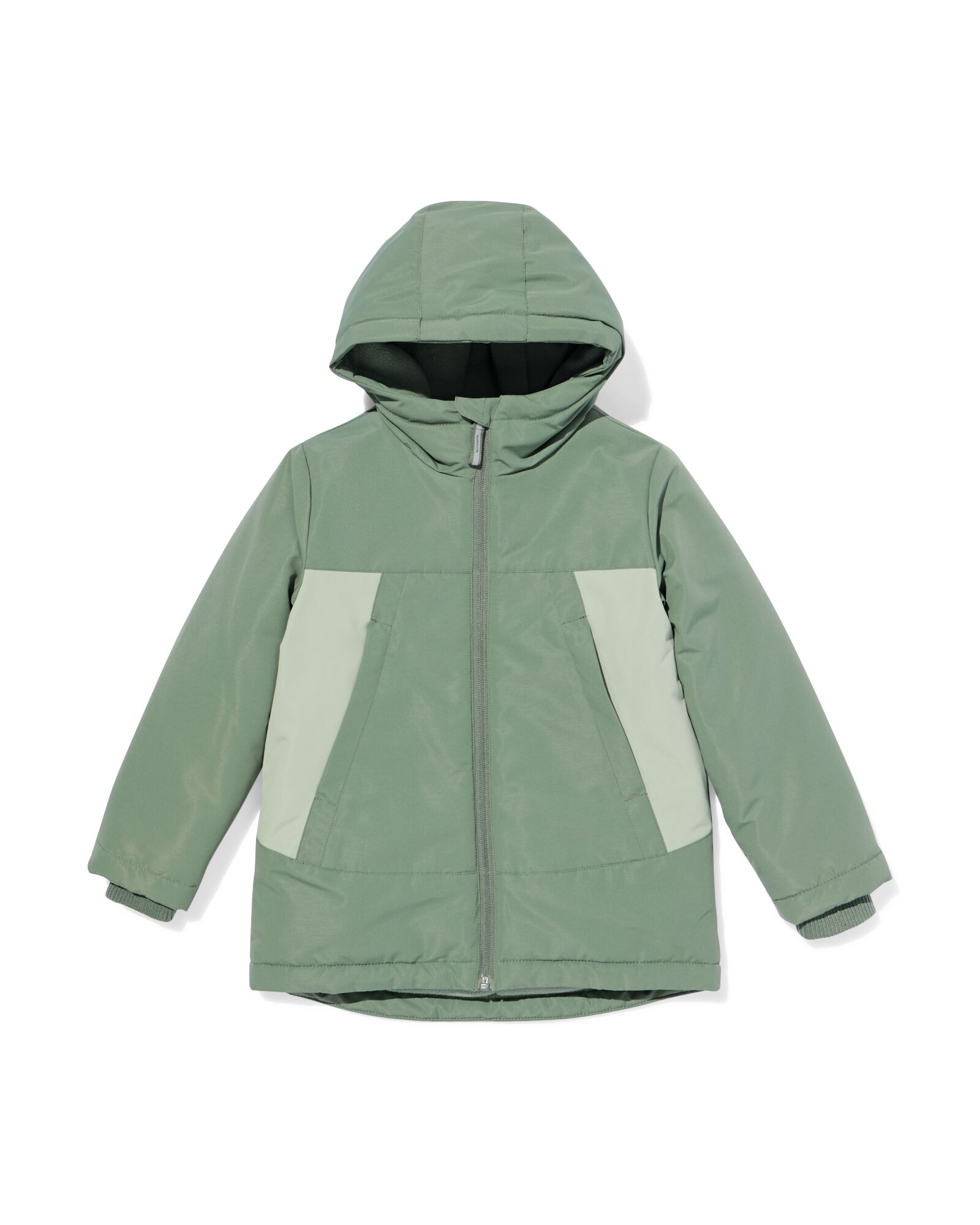 kinderjas kleurblok groen groen - 30743819GREEN - HEMA