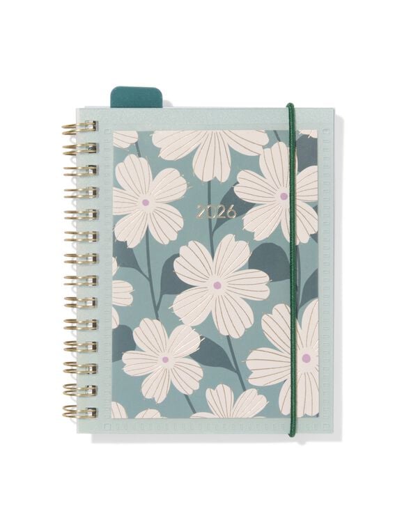 agenda de poche 2026 format de poche 9,7x12,5cm fleurs - 14500613 - HEMA