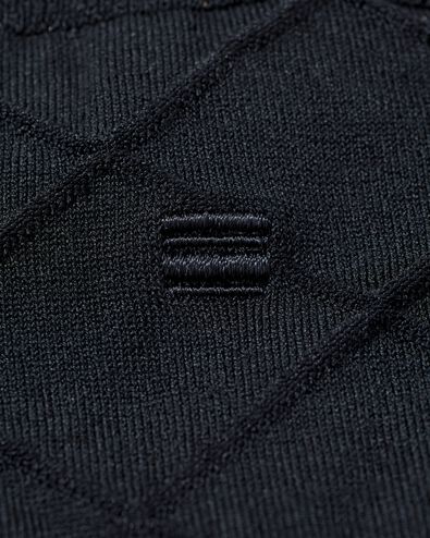 2 paires de chaussettes homme coton brillant noir - 1000009298 - HEMA