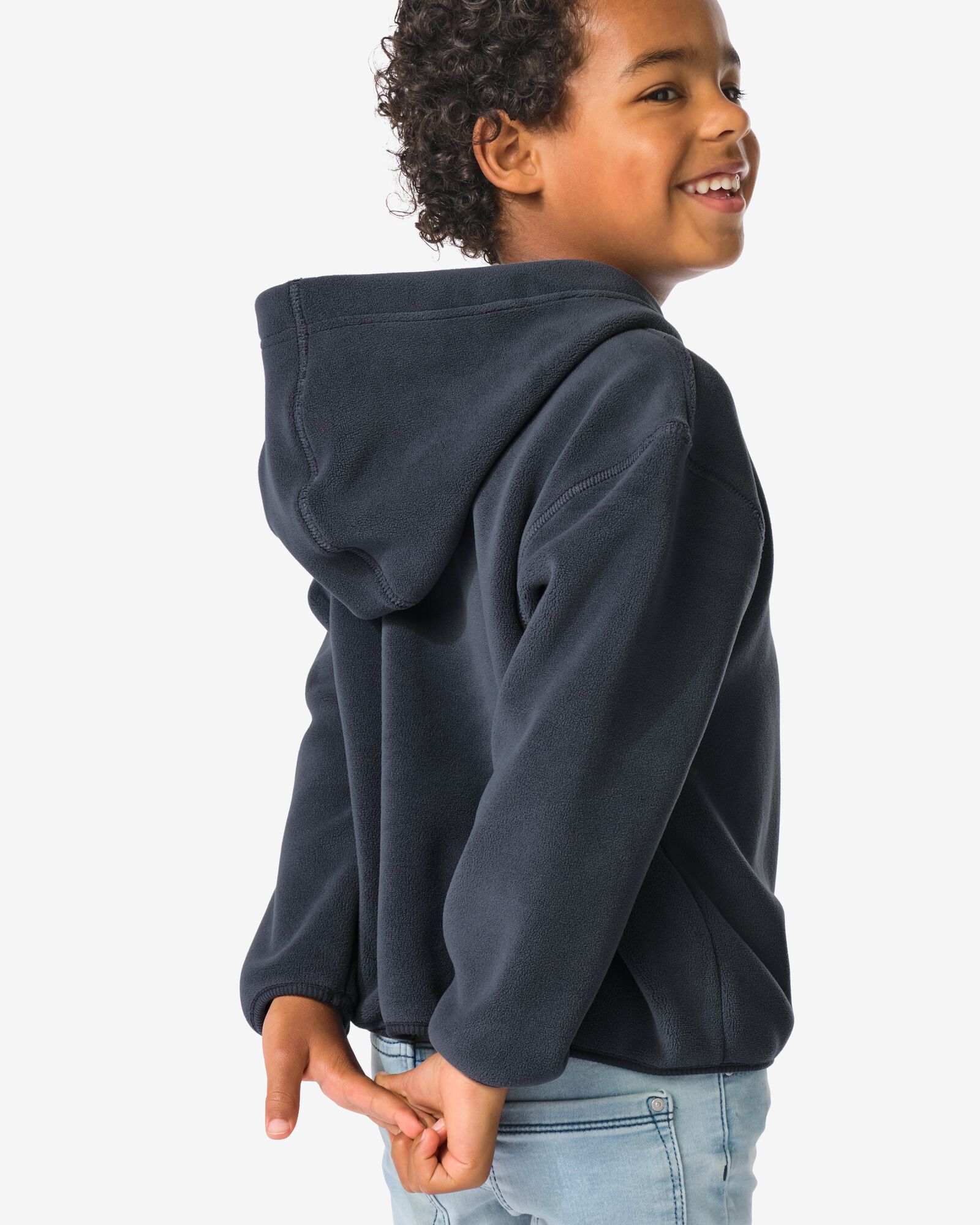 pull enfant polaire gris fonc&eacute; gris fonc&eacute; - 30708102DARKGREY - HEMA