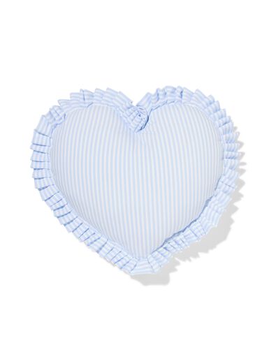 coussin 35x40x12cm c&oelig;ur volants rayures - 61104411 - HEMA