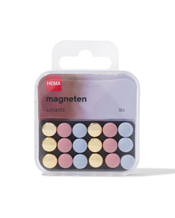 18 mini magnets Ø1cm - 14490042 - HEMA