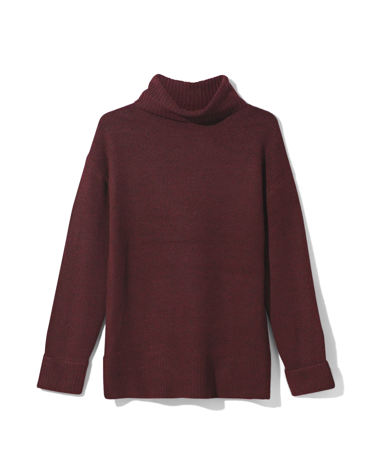 pull en maille avec col femme Vicky rouge rouge - 36326970RED - HEMA