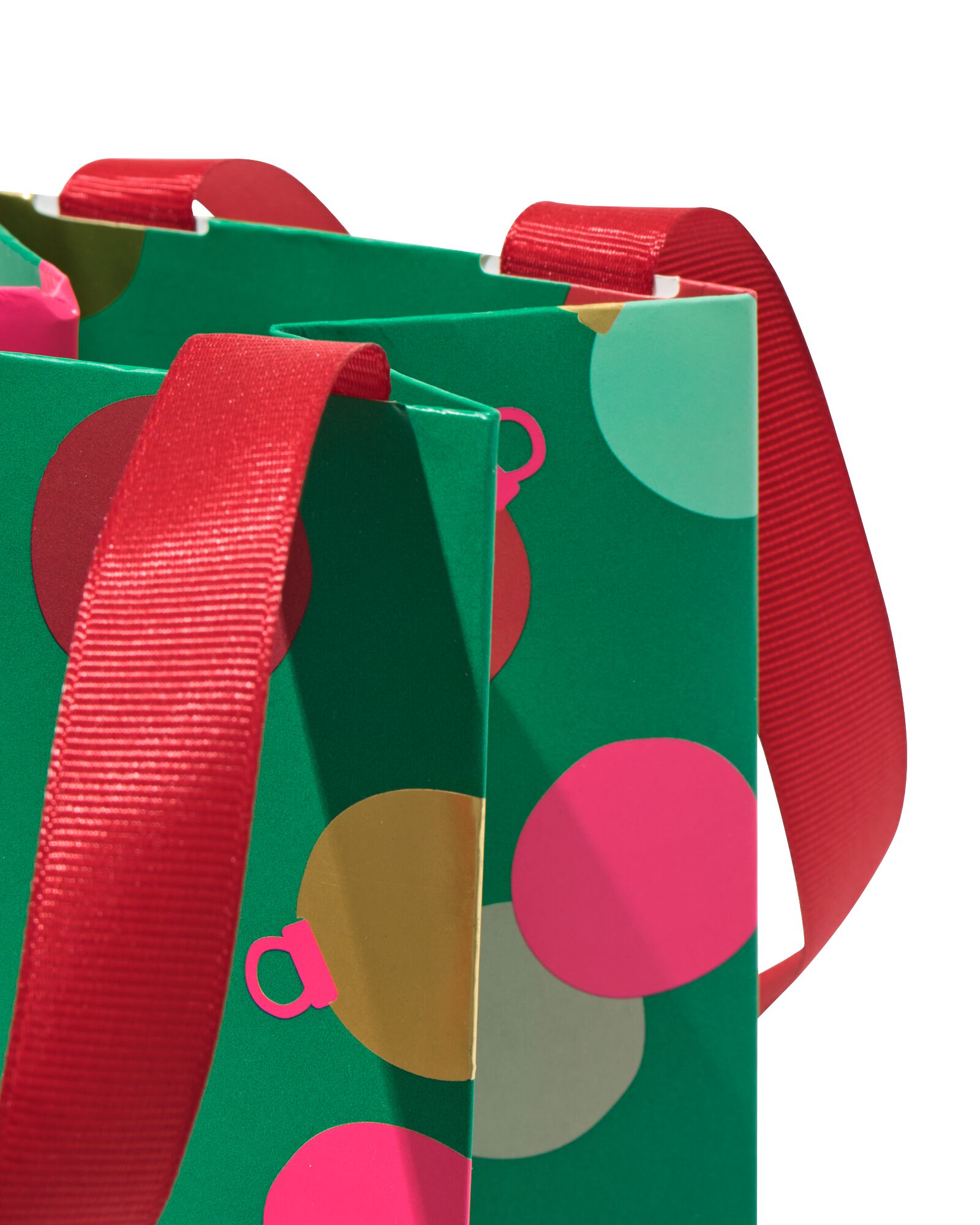 sac &agrave; vin 10,5x36x10,5 cm boules de No&euml;l - 25700104 - HEMA