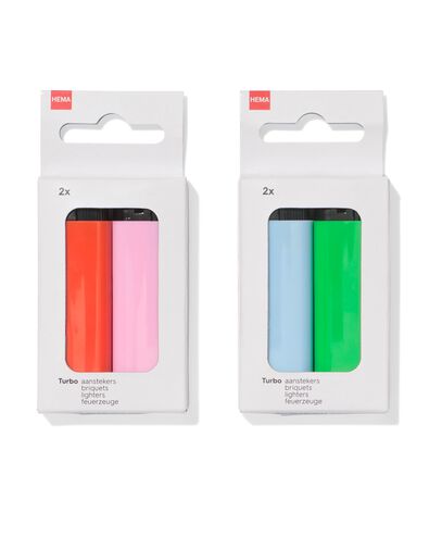 briquets turbo - 2 pi&egrave;ces - 20500185 - HEMA