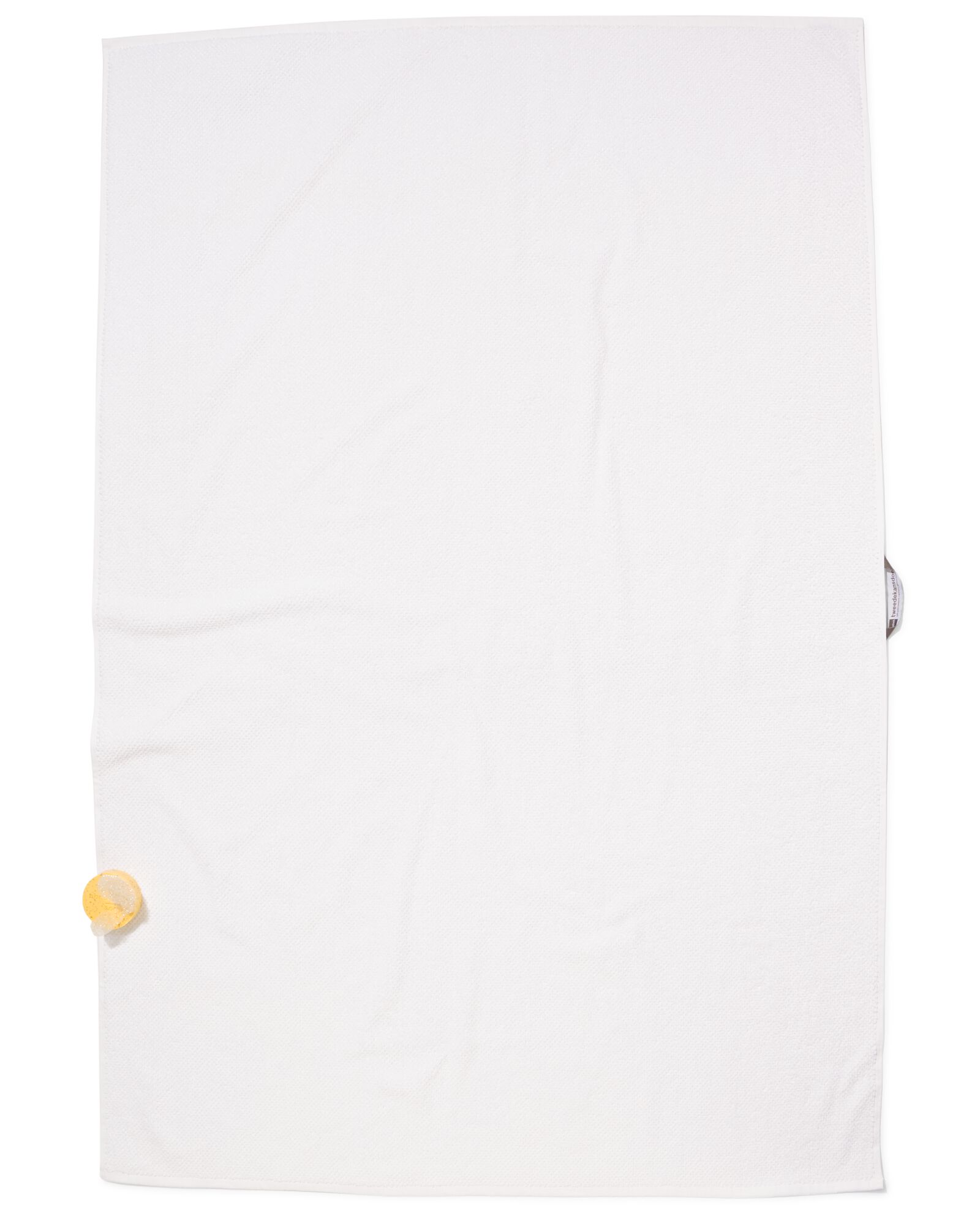 serviette de bain 2&egrave;me vie coton recycl&eacute; blanc blanc - 1000031876 - HEMA