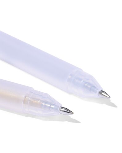 2 marqueurs &agrave; pointe fine 0,7mm dor&eacute;/argent&eacute; - 14400428 - HEMA