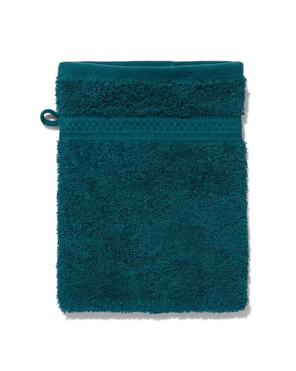 gant de toilette - qualit&eacute; &eacute;paisse - vert fonc&eacute; - 5220016 - HEMA