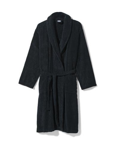 peignoir homme coton  gris fonc&eacute; - 23680070DARKGREY - HEMA