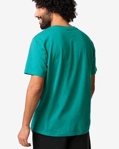 t-shirt homme coupe classique vert clair vert clair - 2190410LIGHTGREEN - HEMA