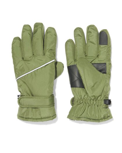 Kinder-Handschuhe, wasserabweisend, mit Touchscreen-Funktion graugrün graugrün - 16731230ARMYGREEN - HEMA