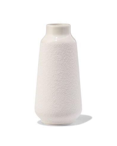 vase faïence Ø3.5x17 blanc cassé - 13323135 - HEMA