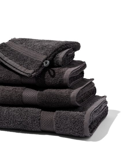 serviette de bain qualité supérieure 50 x 100 - gris foncé gris foncé serviette 50 x 100 - 5212602 - HEMA