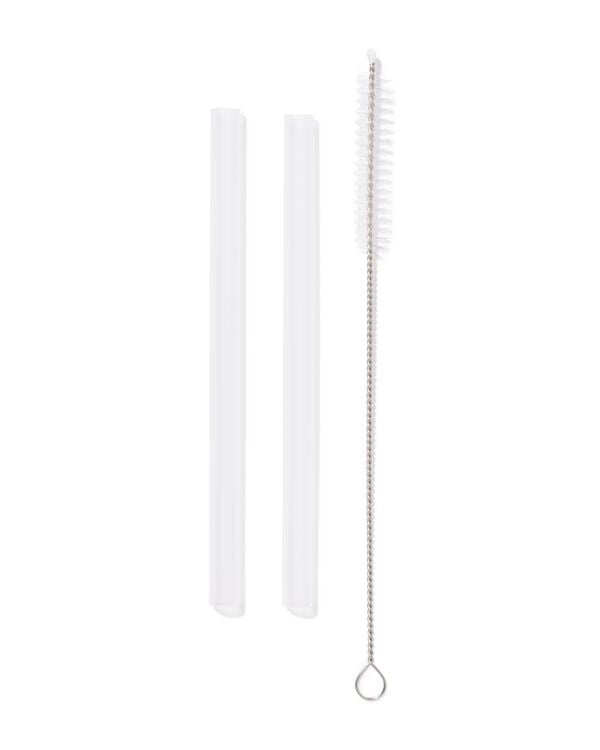 Trinkhalme mit Reinigungsb&uuml;rste f&uuml;r 430-ml- und 350-ml-Wasserflaschen. - 80650242 - HEMA