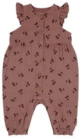 Newborn-Jumpsuit, Kirschen rosa rosa - 1000027310 - HEMA