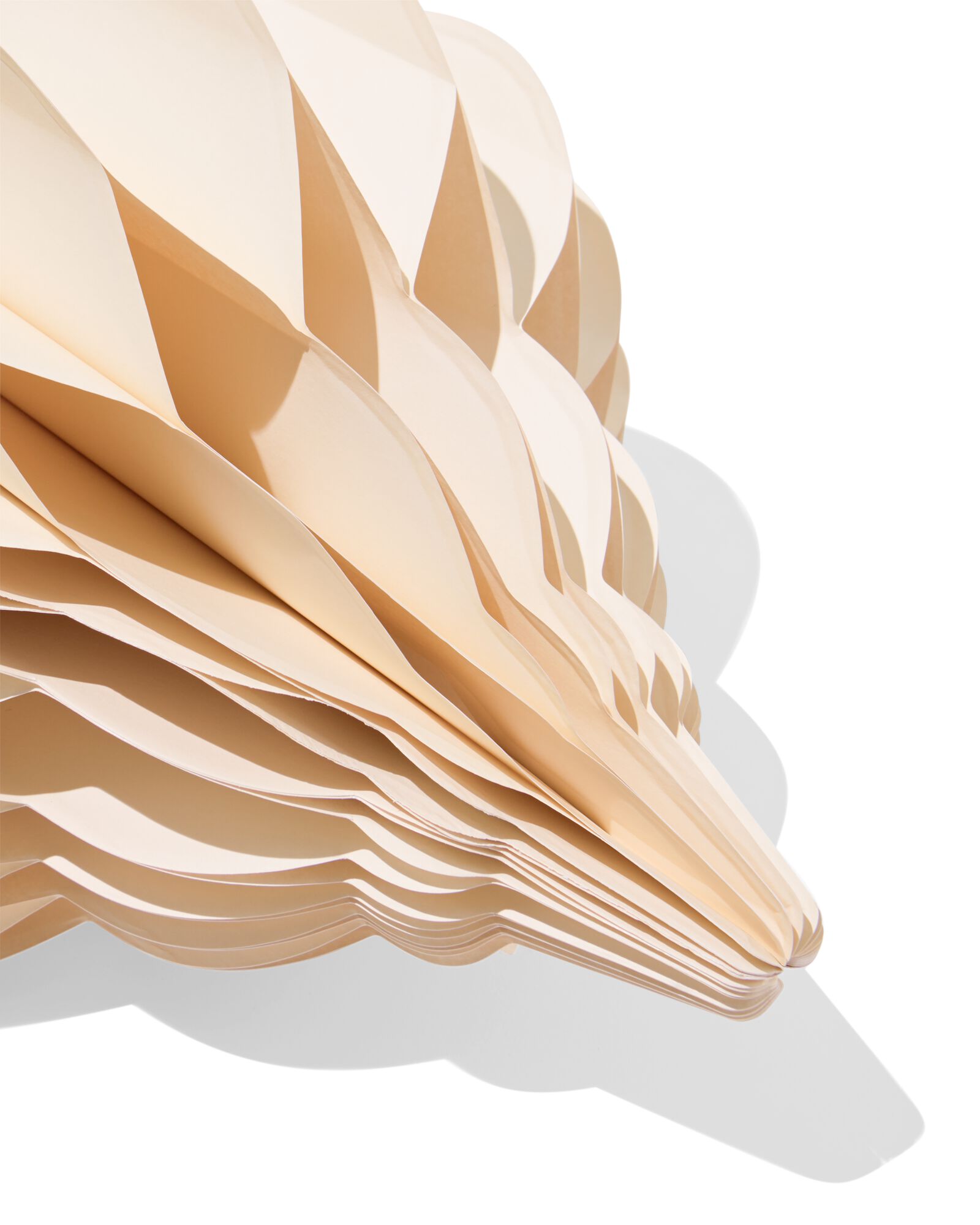 ornement nid d'abeille 35cm papier cr&egrave;me - 25100293 - HEMA