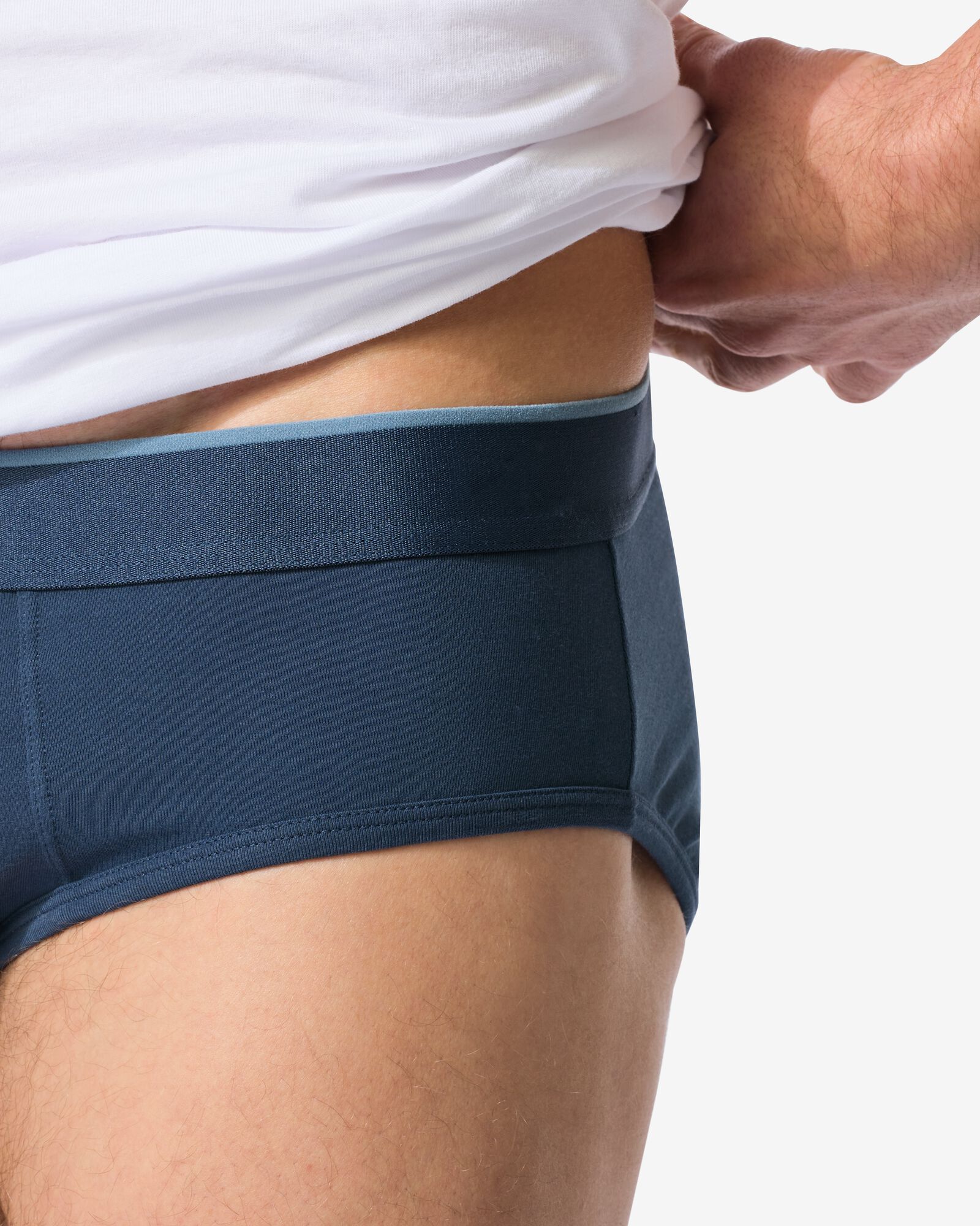 herenslips perfect comfort - 2 stuks donkerblauw donkerblauw - 19190330DARKBLUE - HEMA