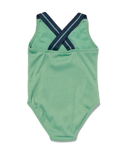 maillot de bain enfant avec côtes vert 158/164 - 22264548 - HEMA
