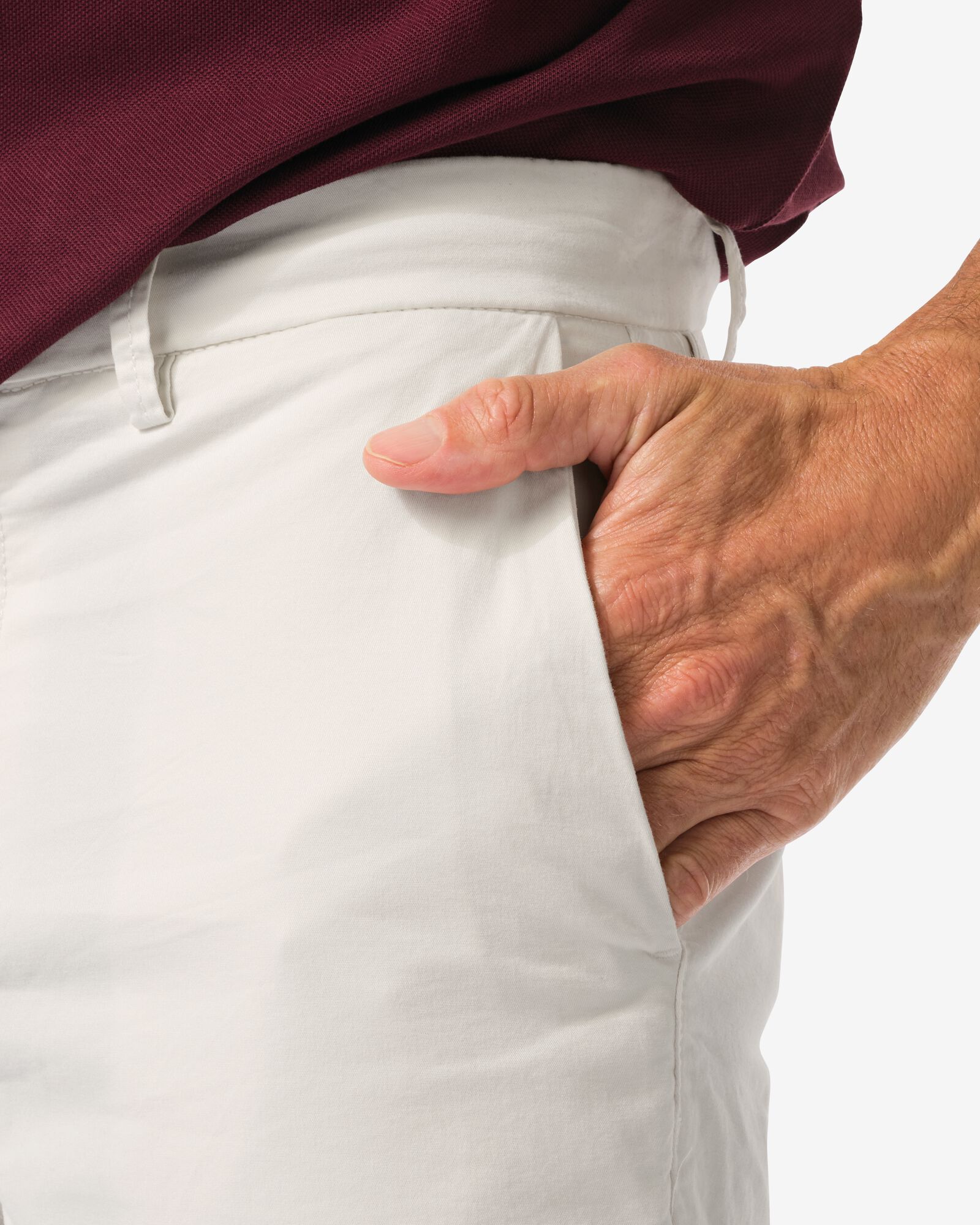 heren chino gebroken wit gebroken wit - 2140650OFFWHITE - HEMA