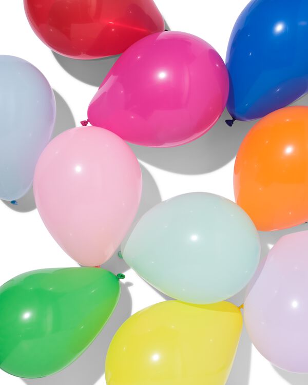 ballons &Oslash;20cm assortis - 50 pi&egrave;ces - 14250025 - HEMA