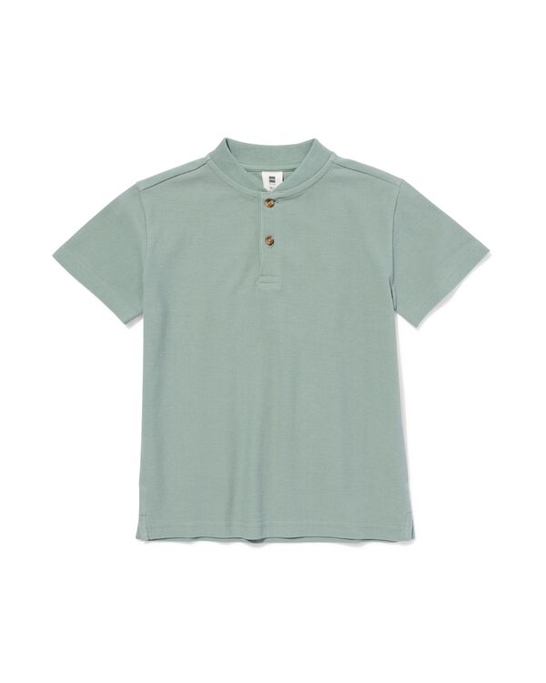 kinder T-shirt wafel groen groen - 30719852GREEN - HEMA
