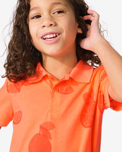 Kinder-Poloshirt, Orangen orange 86/92 - 30784166 - HEMA