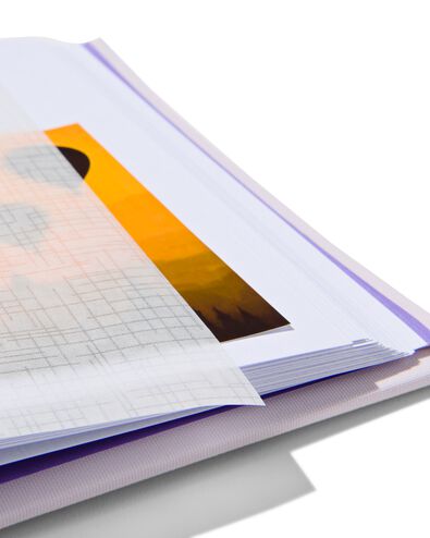 fotoboek 18x24 linnen lila - 14650223 - HEMA