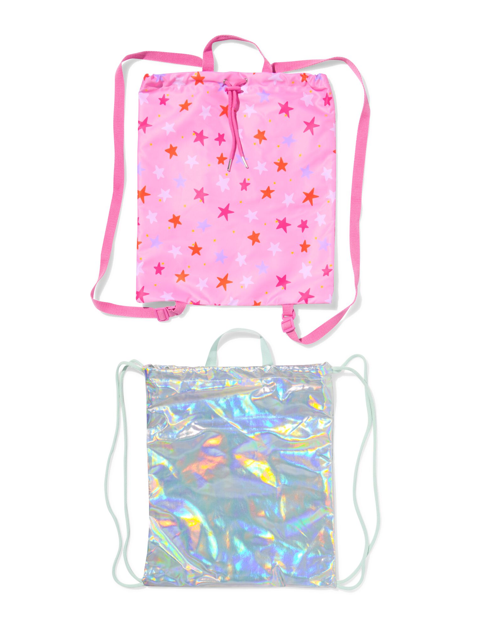 sac de gym avec cordon de serrage 42 x 36 cm iris&eacute;  - 14540284 - HEMA