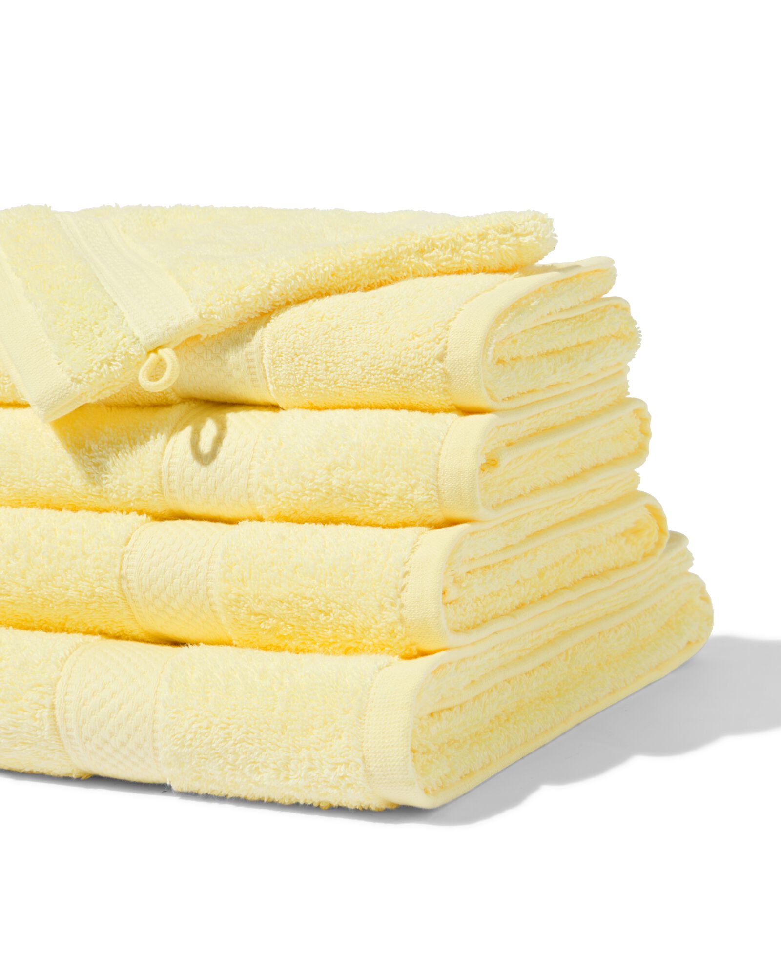 serviettes de bain - qualit&eacute; &eacute;paisse jaune - 2000000325 - HEMA