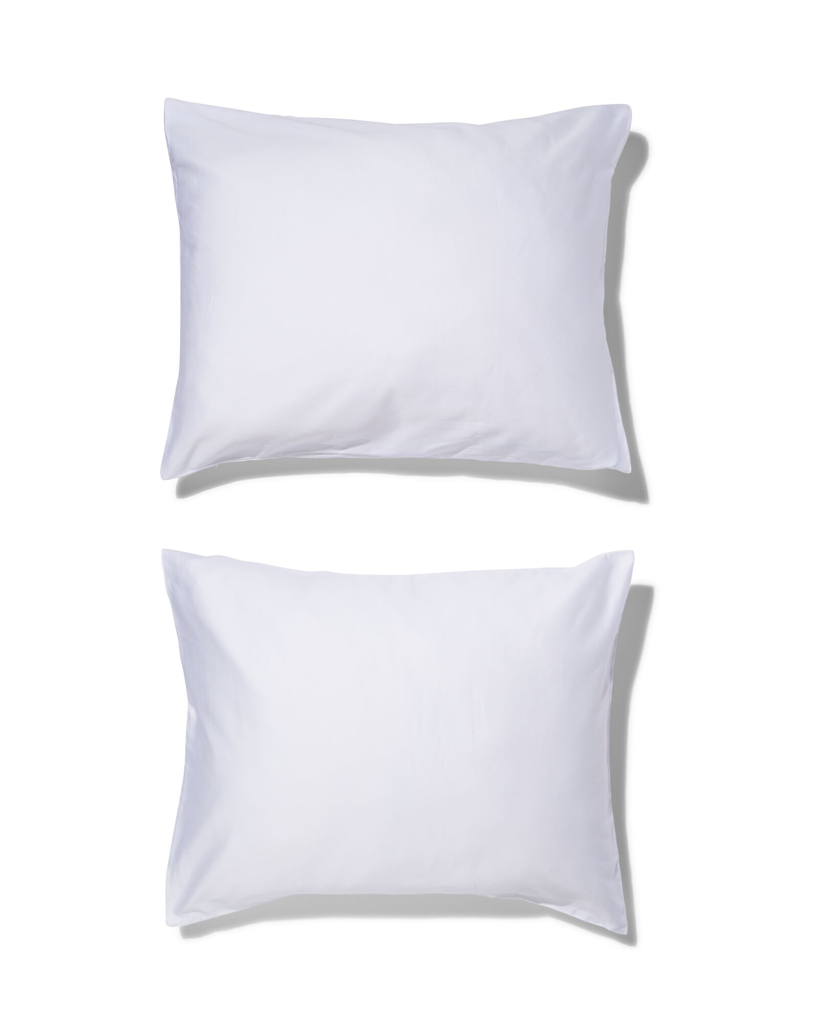 2 taies d&rsquo;oreiller satin 60x70 blanc - 5180045 - HEMA