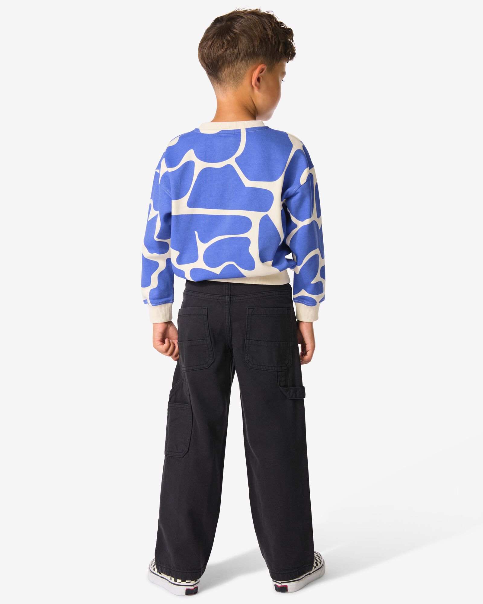 pantalon cargo enfant noir - 30708612BLACK - HEMA