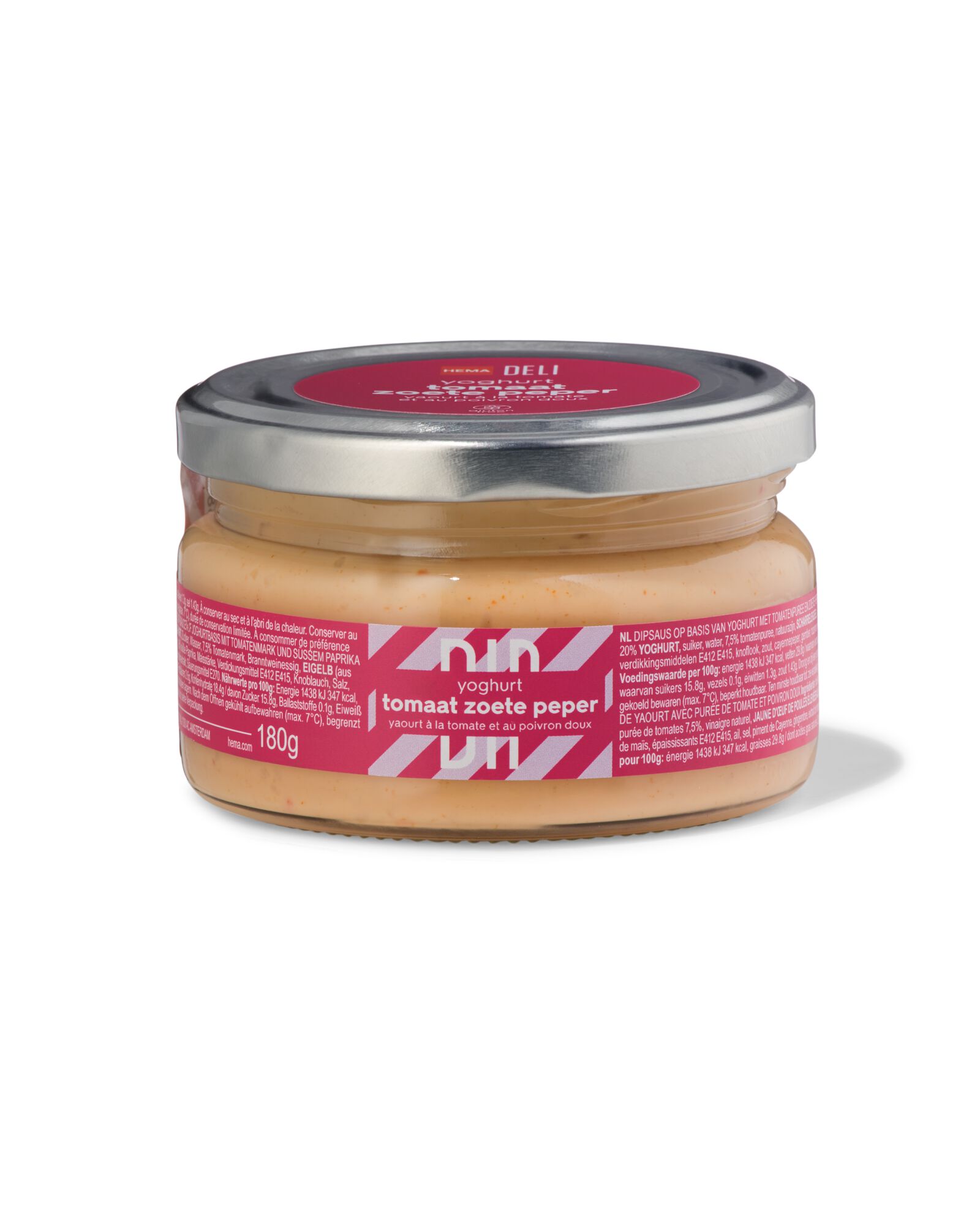 sauce dip yaourt tomate poivron doux 180g - 10740043 - HEMA