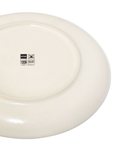 ontbijtbord &Oslash;21cm PUUR reactief glazuur gebroken wit  - 9650132 - HEMA
