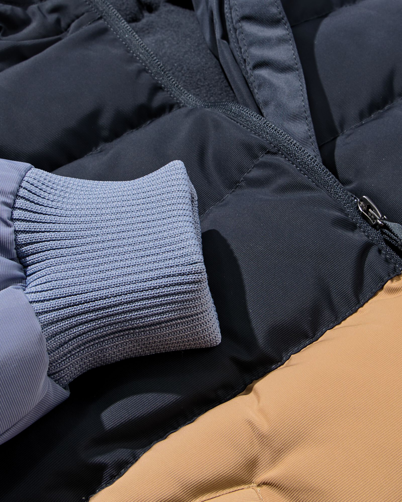 kinderjas kleurblok bleu fonc&eacute; - 30743905DARKBLUE - HEMA