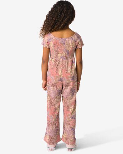 salopette enfant fleurs rose p&acirc;le rose p&acirc;le - 30863438LIGHTPINK - HEMA