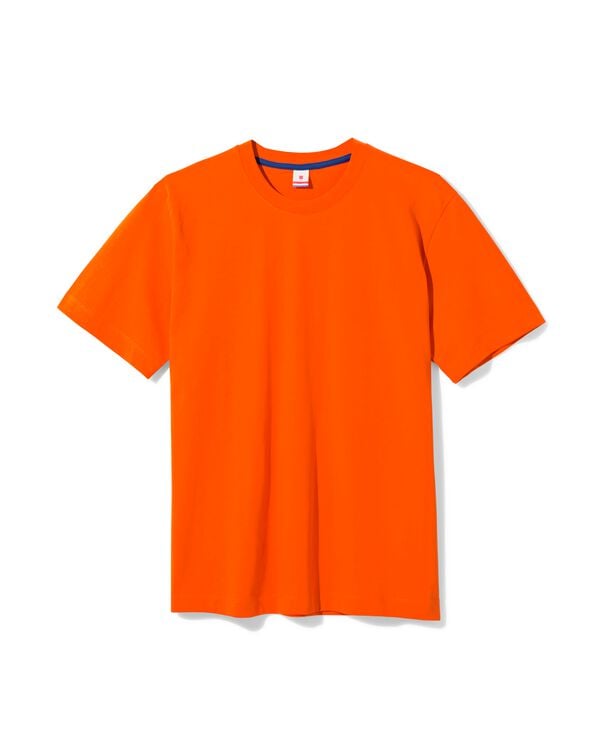 heren T-shirt Elias relaxed fit WK oranje oranje - 2100050ORANGE - HEMA
