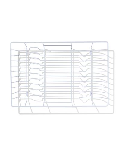 &eacute;gouttoir &agrave; vaisselle 30x45x10,5cm m&eacute;tal blanc - 20500193 - HEMA