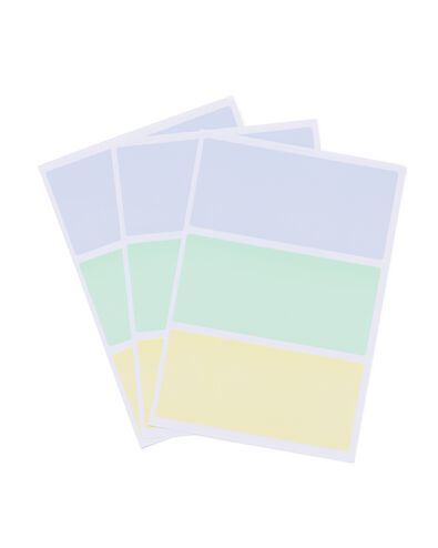 etiketten 7.5x3.4 pastel - 105 stuks - 14160031 - HEMA