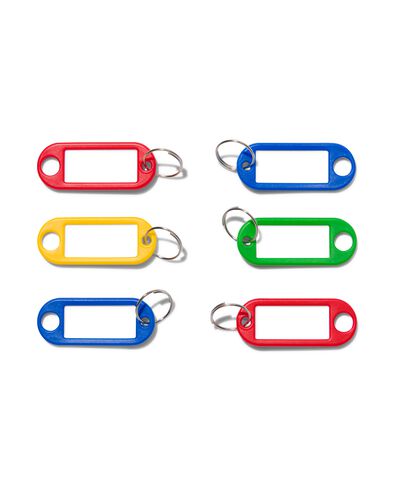 6-pak sleutelhangers - 81040104 - HEMA