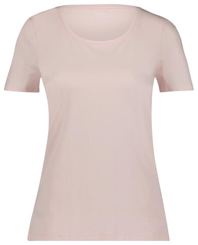 Damen-Basic-T-Shirt hellrosa - 1000023913 - HEMA