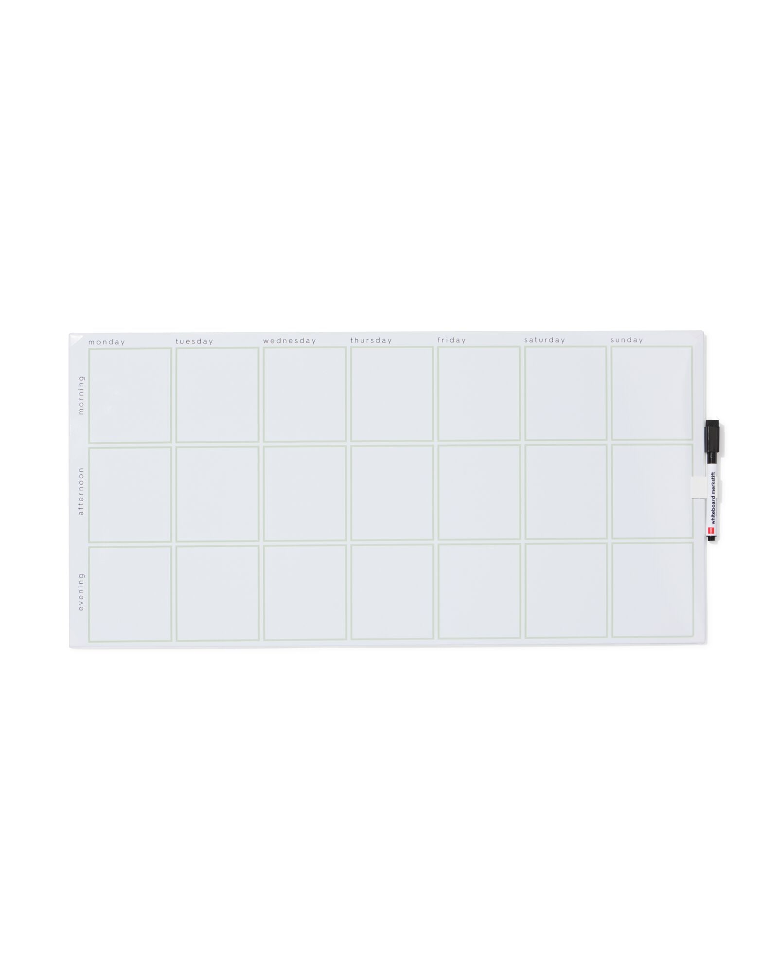 tableau blanc avec aimants inscriptibles 60x29,5cm semaine - 14803971 - HEMA