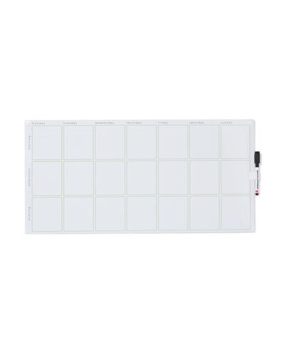 tableau blanc avec aimants inscriptibles 60x29,5cm semaine - 14803971 - HEMA