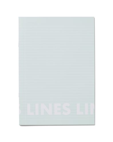 3er-Pack Hefte, mintgrün, DIN A4, liniert - 14101612 - HEMA