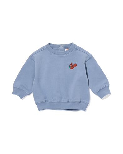 sweat b&eacute;b&eacute; &eacute;cureuil bleu bleu - 33184970BLUE - HEMA