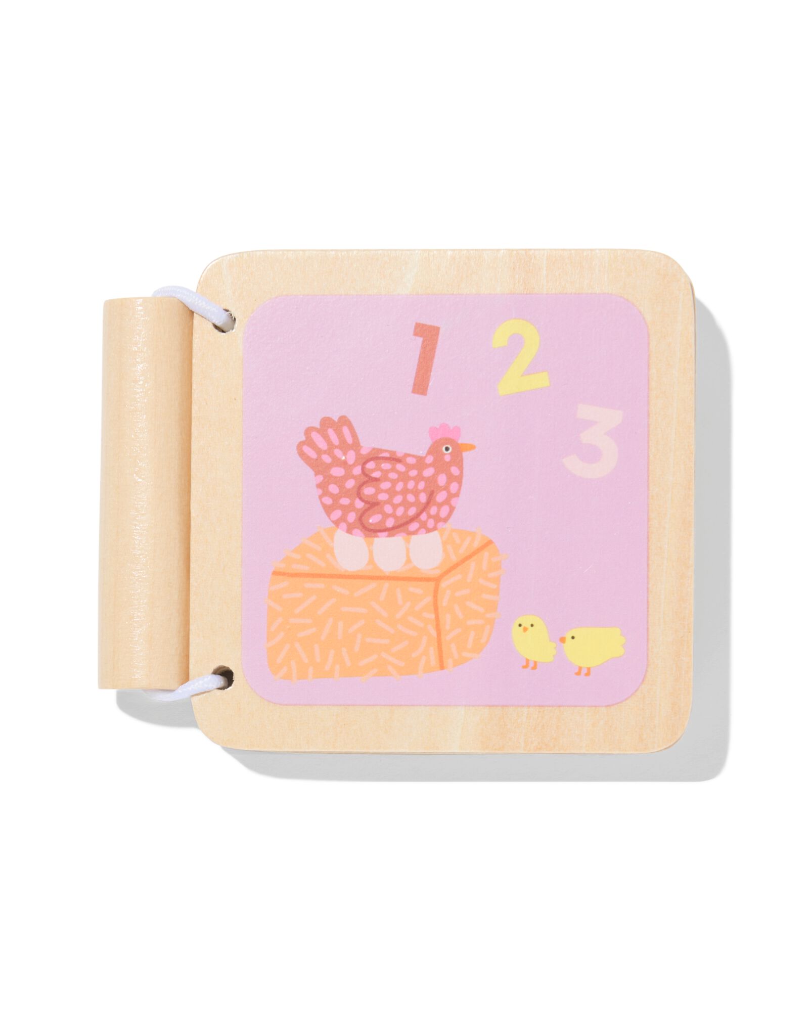 Kleines Buch, 8,5 × 1,5 cm, Holz - 15100485 - HEMA