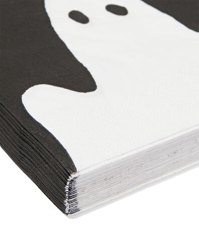 20 serviettes en papier 33x33 fantômes - 25200842 - HEMA