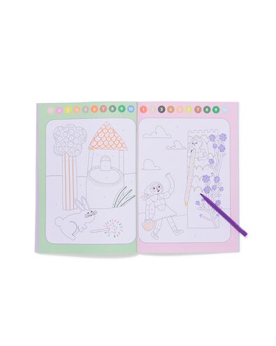 kleuren op nummer 29.5x21cm sprookjes - 15900467 - HEMA